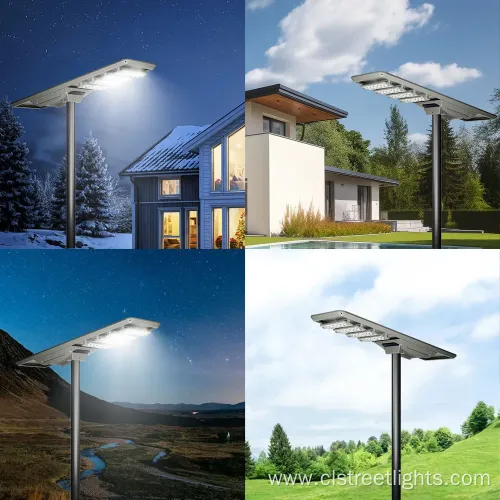 Rechargeable Solar Street Light with IP65 Waterproof LED Panel